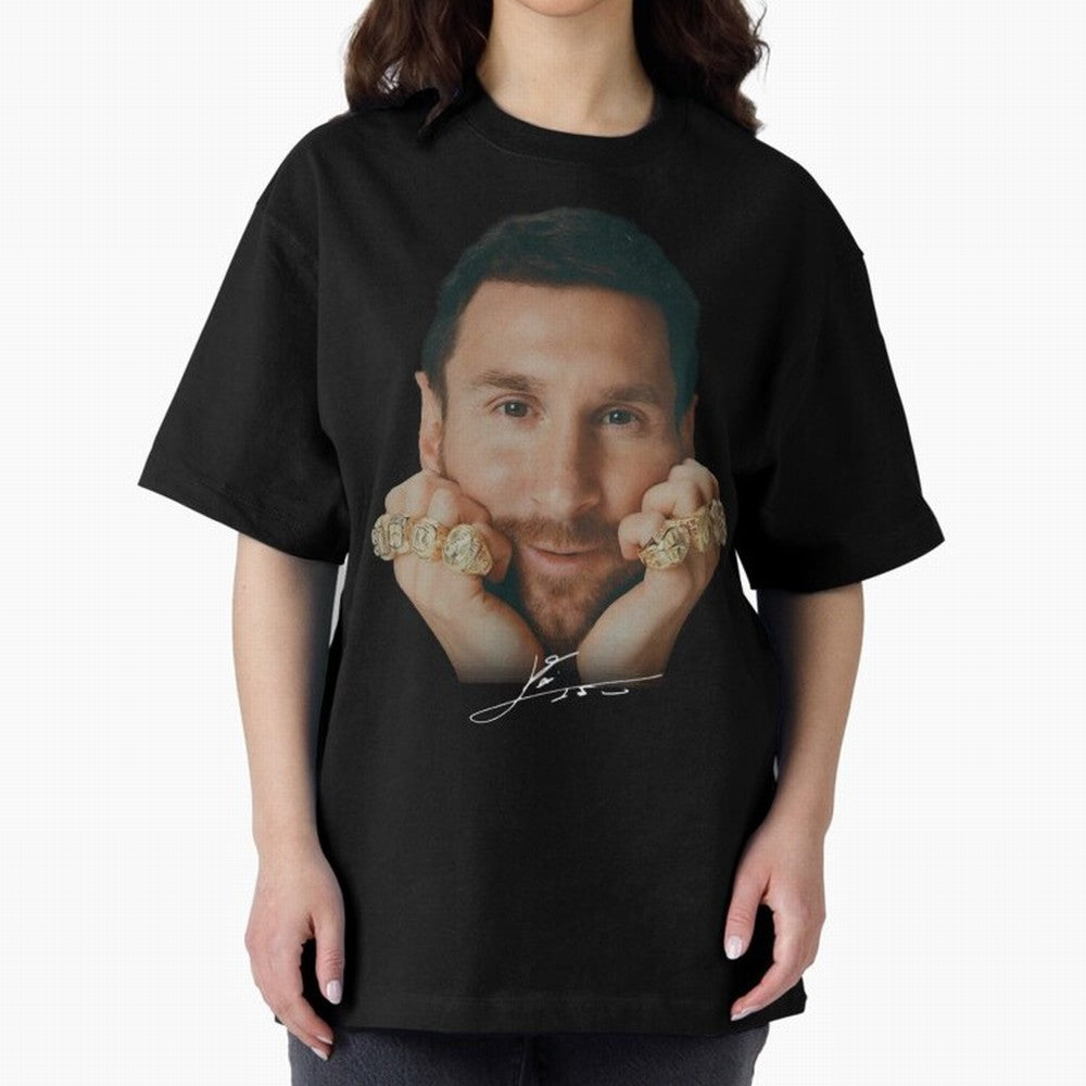 Lionel Messi 8 Ballon d'Or Gold Rings Classic T-Shirt Carry the Colors and Pride of Match Day Hype around FIFA World Cup 2026 Group Stage, Messi, CR7 and Mbappe, Brazil, Match Day Excitement, Supporter Culture, Golden Goals and Global Football