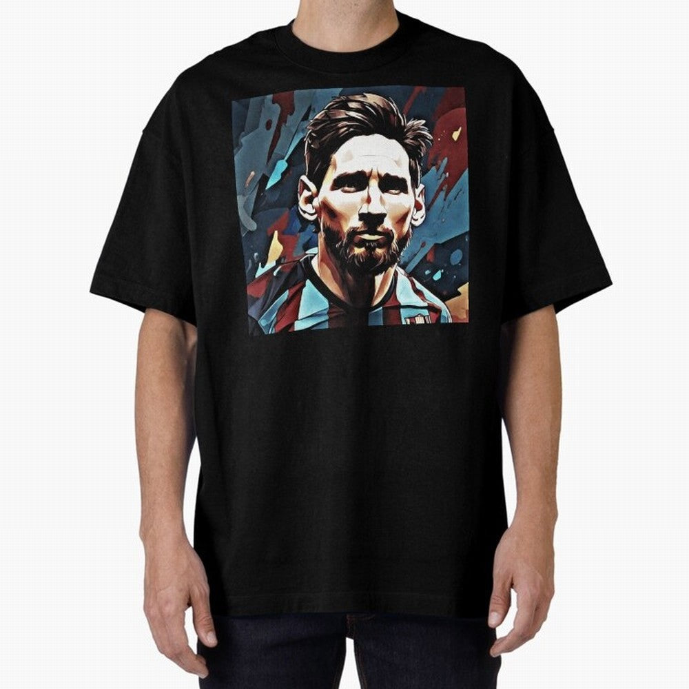 Messi The GOAT Oversized T-Shirt Keep Football History Alive during FIFA World Cup 2026 for Fans of Mbappe and Argentina, Bringing Match Day Excitement, Supporter Culture, Golden Goals and Global Football Passion; Made for Collectors Who Enjoy