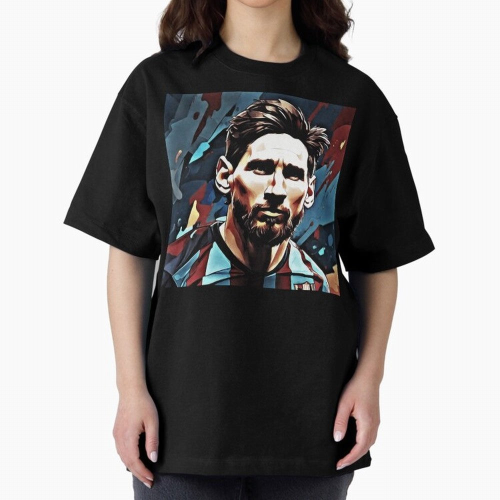 Messi The GOAT Oversized T-Shirt Keep Football History Alive during FIFA World Cup 2026 for Fans of Mbappe and Argentina, Bringing Match Day Excitement, Supporter Culture, Golden Goals and Global Football Passion; Made for Collectors Who Enjoy