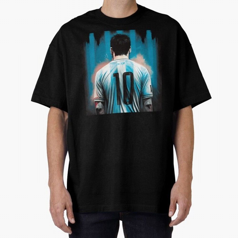 Messi The GOAT Oversized T-Shirt Honor Champions and Dreams in the FIFA World Cup 2026 USA Canada Mexico Journey through Neymar, Haaland and Cristiano Ronaldo Highlights, England, France and Netherlands Pride, Goal Celebration Energy, Supporter