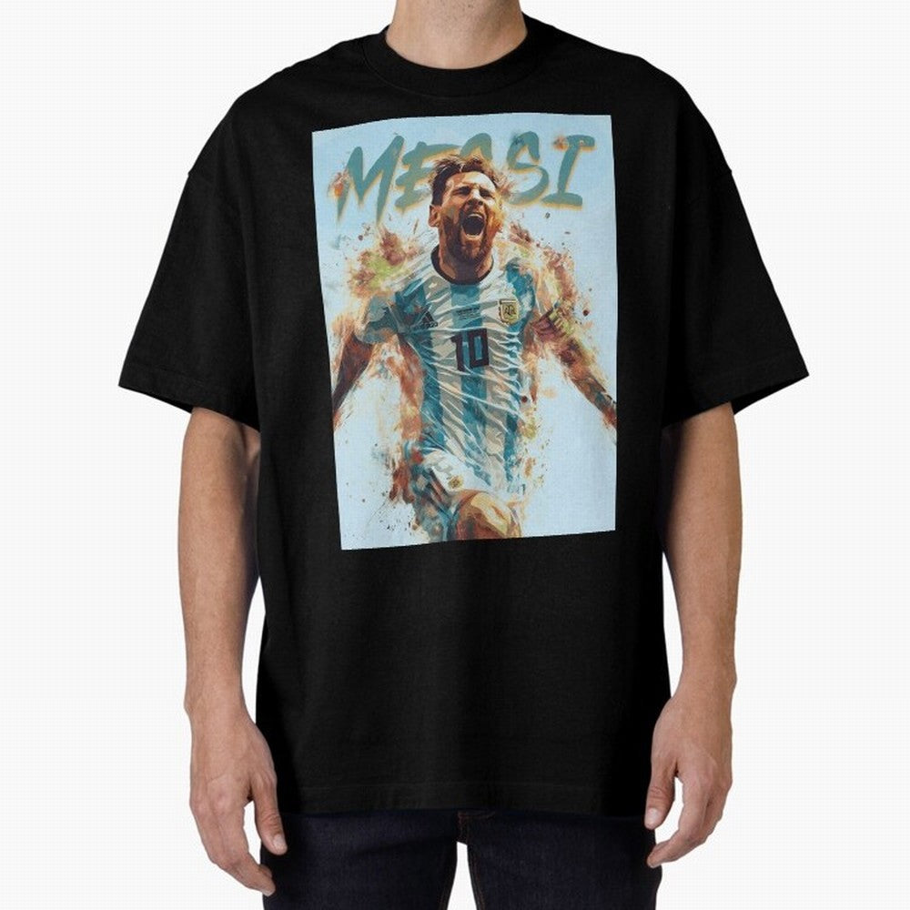 Messi Pop Art Portrait Classic T-Shirt Bring Global Tournament Vibes to FIFA World Cup 2026 Group Stage for Fans of Messi, CR7 and Mbappe and Brazil, Portugal and Argentina, Bringing Football History, Final Match Energy, Crowd Noise and Once in a