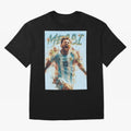 Messi Pop Art Portrait Classic T-Shirt Bring Global Tournament Vibes to FIFA World Cup 2026 Group Stage for Fans of Messi, CR7 and Mbappe and Brazil, Portugal and Argentina, Bringing Football History, Final Match Energy, Crowd Noise and Once in a