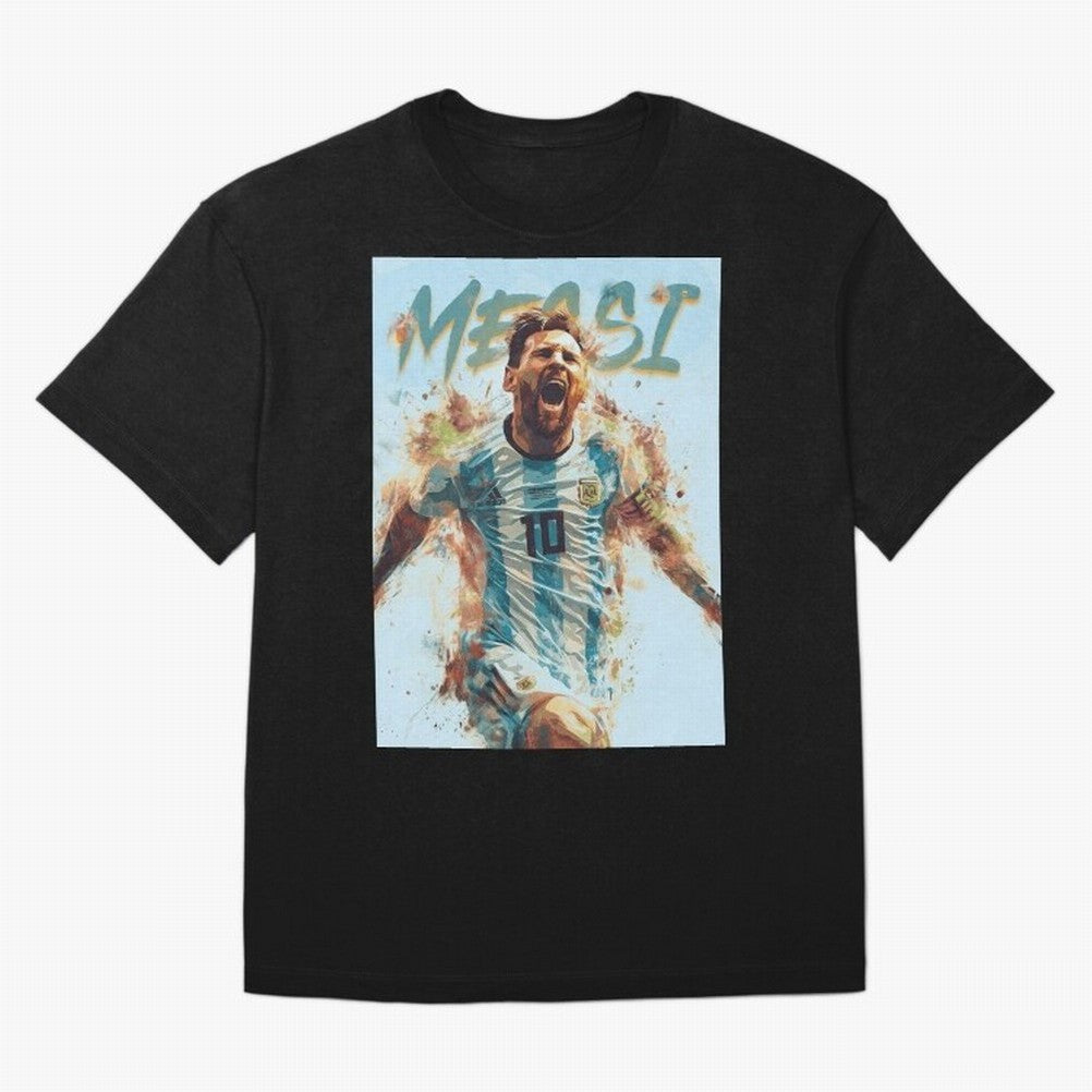 Messi Pop Art Portrait Classic T-Shirt Bring Global Tournament Vibes to FIFA World Cup 2026 Group Stage for Fans of Messi, CR7 and Mbappe and Brazil, Portugal and Argentina, Bringing Football History, Final Match Energy, Crowd Noise and Once in a