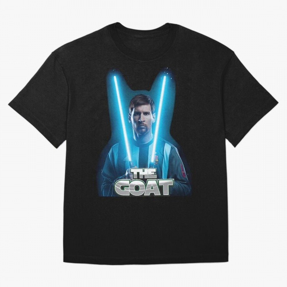 Messi Pop Art Portrait Oversized T-Shirt Carry the Dream of FIFA World Cup 2026 Group Stage Spirit, Driven by Argentina and Brazil, Messi and Cristiano Ronaldo, Football History, Final Match Energy, Crowd Noise and Once in a Lifetime Moments; Ideal