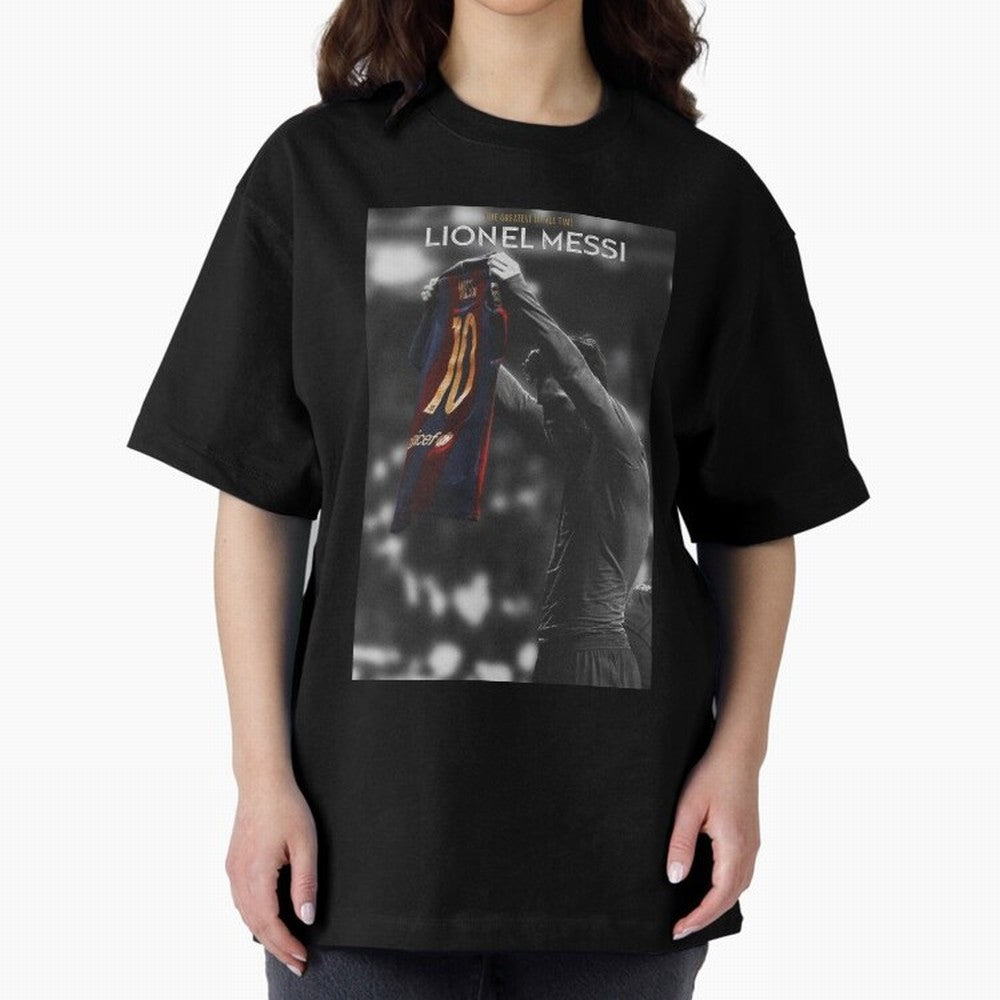 Lionel Messi GOAT Boxy T-Shirt Showcase FIFA World Cup 2026 USA Canada Mexico for Fans of Mbappe and Neymar and Netherlands, Bringing Tournament Hype, Historic Matchups, Family Viewing Parties and Global Sports Pride; Perfect for Supporters Who
