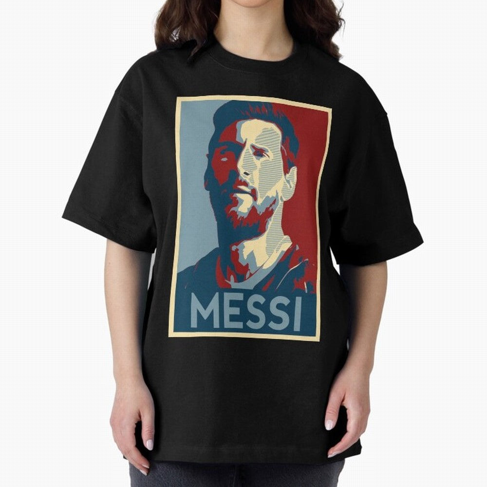 Lionel Messi Oversized T-Shirt Celebrate Golden Goal Energy in Global Football Passion for FIFA World Cup 2026, Celebrating CR7 and Messi, Portugal, Soccer Culture, Superstar Moments, National Team Dreams and Competitive Fire; Built for Supporters