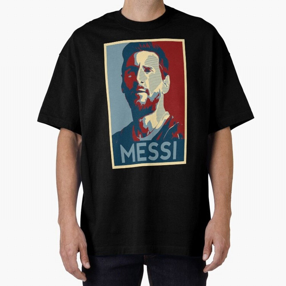 Lionel Messi Oversized T-Shirt Celebrate Golden Goal Energy in Global Football Passion for FIFA World Cup 2026, Celebrating CR7 and Messi, Portugal, Soccer Culture, Superstar Moments, National Team Dreams and Competitive Fire; Built for Supporters