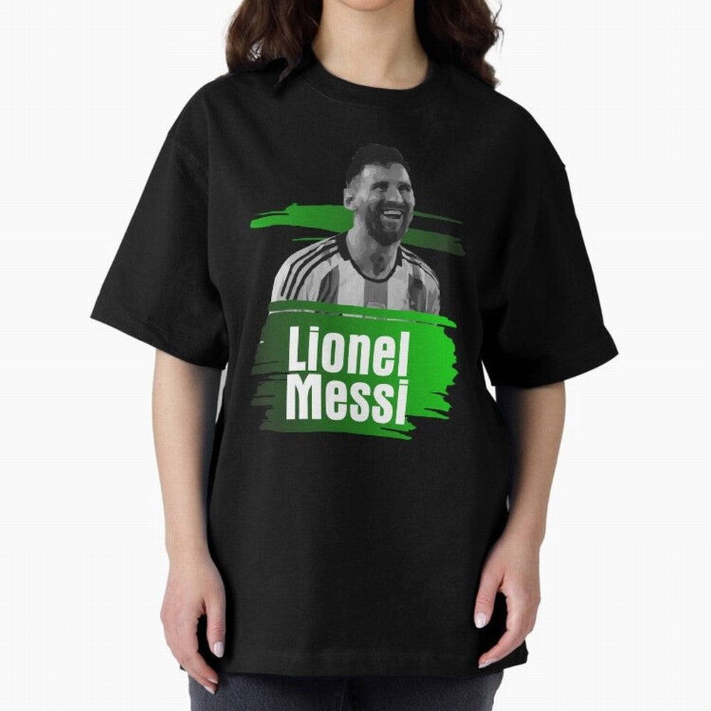 Lionel Messi Oversized T-Shirt Make Every Match About the FIFA World Cup 2026 Journey through Mbappe Highlights, France and Portugal Pride, Stadium Chants, National Pride, Trophy Dreams and Unforgettable Football Memories; Ideal for Fans Who Follow