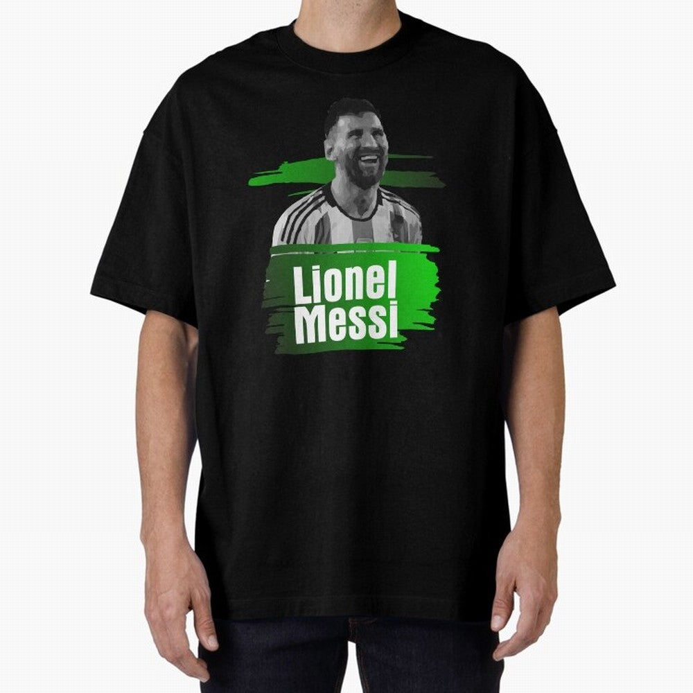 Lionel Messi Oversized T-Shirt Make Every Match About the FIFA World Cup 2026 Journey through Mbappe Highlights, France and Portugal Pride, Stadium Chants, National Pride, Trophy Dreams and Unforgettable Football Memories; Ideal for Fans Who Follow