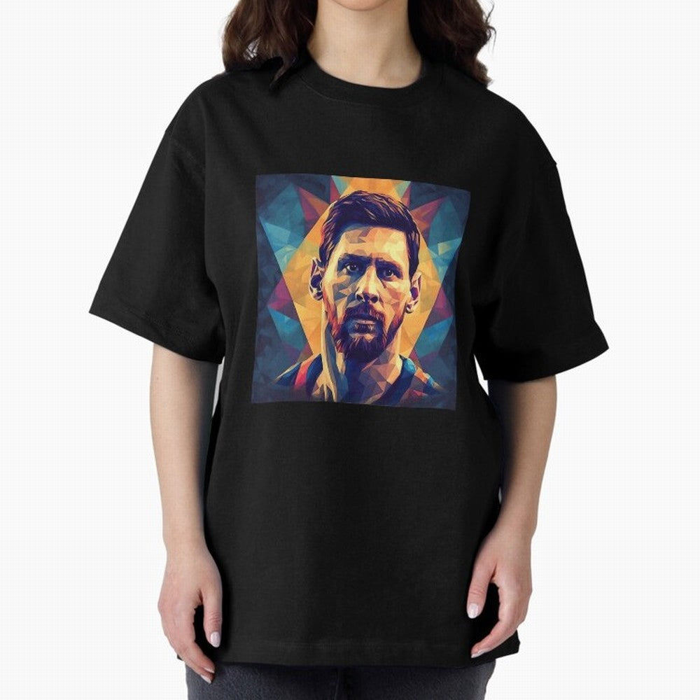 Lionel Messi Portrait Vector Classic T-Shirt Spotlight FIFA World Cup 2026 Spirit, Capturing Spain and Netherlands, Messi, Neymar and Mbappe, Football History, Final Match Energy, Crowd Noise and Once in a Lifetime Moments; Ideal for Fans Who