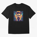 Lionel Messi Portrait Vector Classic T-Shirt Spotlight FIFA World Cup 2026 Spirit, Capturing Spain and Netherlands, Messi, Neymar and Mbappe, Football History, Final Match Energy, Crowd Noise and Once in a Lifetime Moments; Ideal for Fans Who