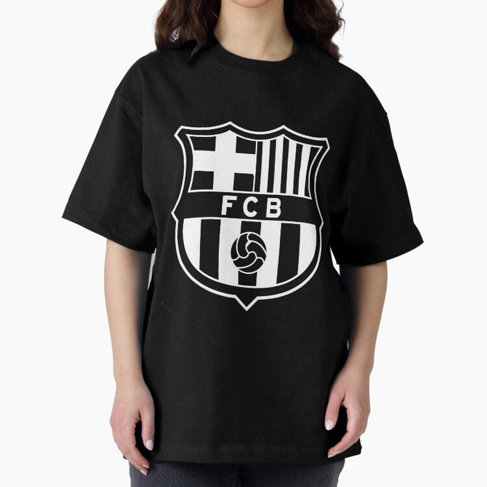 T-SHIRT BARCELONA Oversized T-Shirt Celebrate Soccer Greatness during Match Day Hype around FIFA World Cup 2026 USA Canada Mexico, Messi and Cristiano Ronaldo, Argentina, France and Brazil, Championship Spirit, Famous Goals, Roaring Crowds and