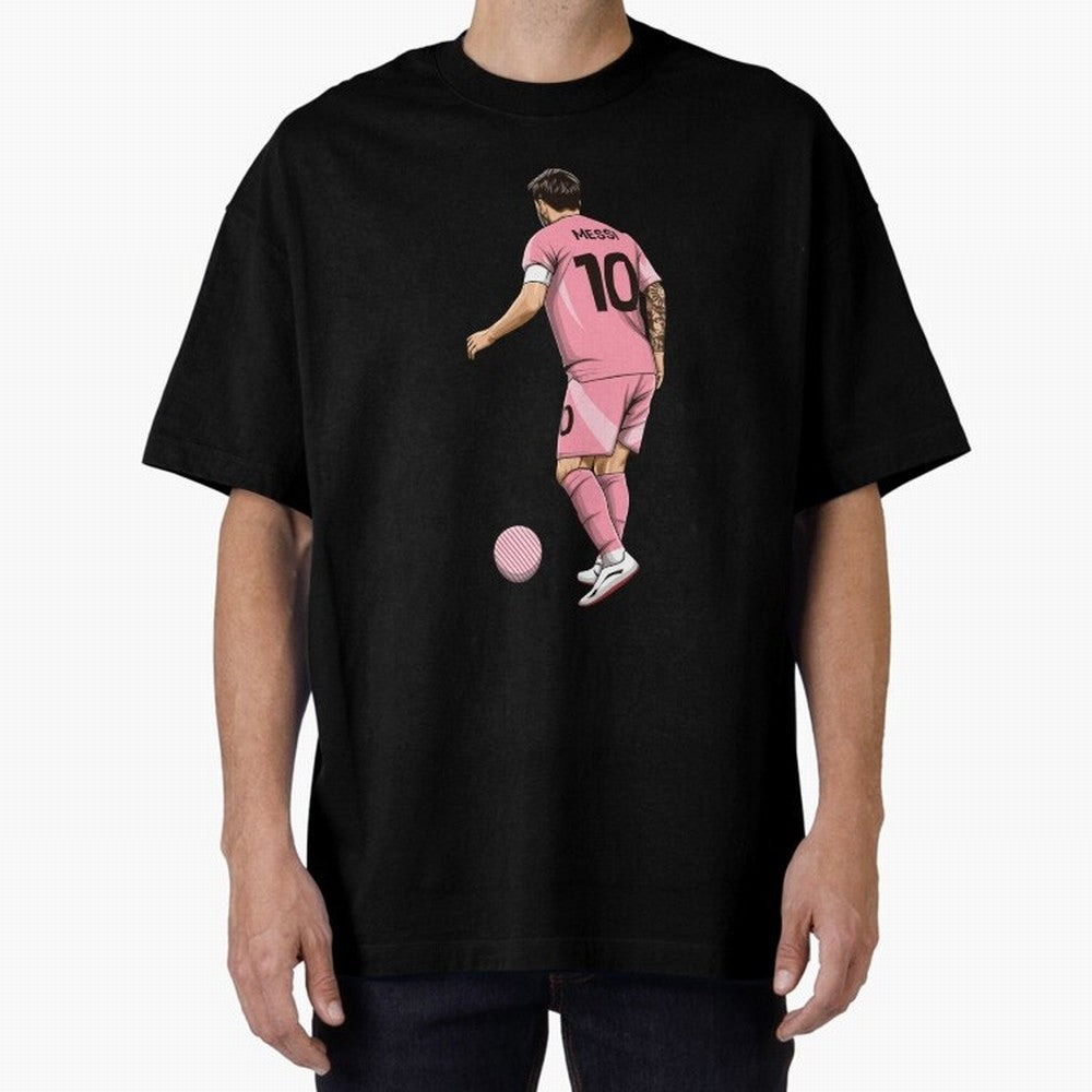 Lionel Messi Oversized T-Shirt Celebrate Every Goal in FIFA World Cup 2026 Spirit, Centered on Netherlands, Mbappe, Vintage Soccer Flavor, Modern Football Stars, National Flags and Final Night Emotion; Ideal for Passionate Fans Who Love Underdog