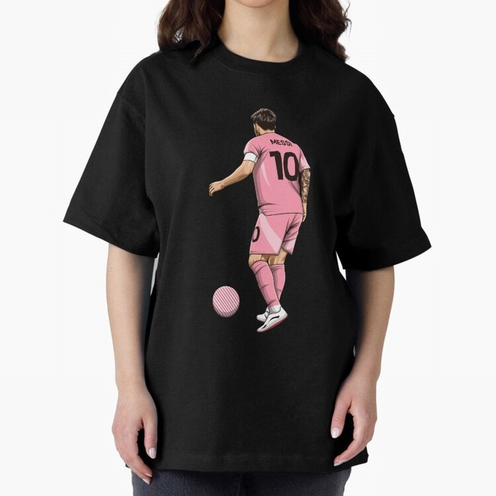 Lionel Messi Oversized T-Shirt Celebrate Every Goal in FIFA World Cup 2026 Spirit, Centered on Netherlands, Mbappe, Vintage Soccer Flavor, Modern Football Stars, National Flags and Final Night Emotion; Ideal for Passionate Fans Who Love Underdog