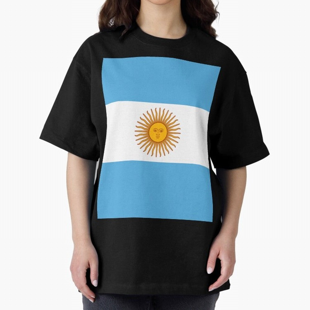 Argentina Oversized T-Shirt Represent the Passion of the FIFA World Cup 2026 Group Stage Journey through Messi, CR7 and Mbappe Highlights, England and Germany Pride, Goal Celebration Energy, Supporter Heritage, Football Icons and Worldwide