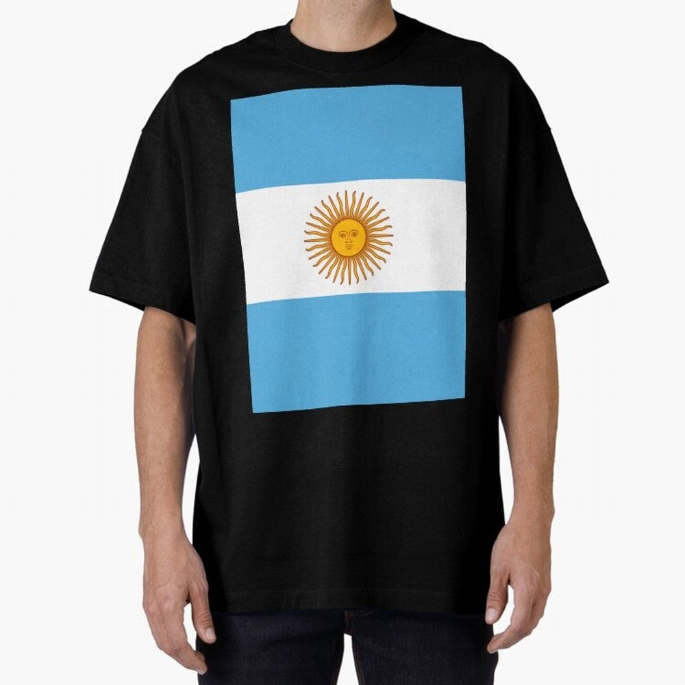 Argentina Oversized T-Shirt Represent the Passion of the FIFA World Cup 2026 Group Stage Journey through Messi, CR7 and Mbappe Highlights, England and Germany Pride, Goal Celebration Energy, Supporter Heritage, Football Icons and Worldwide