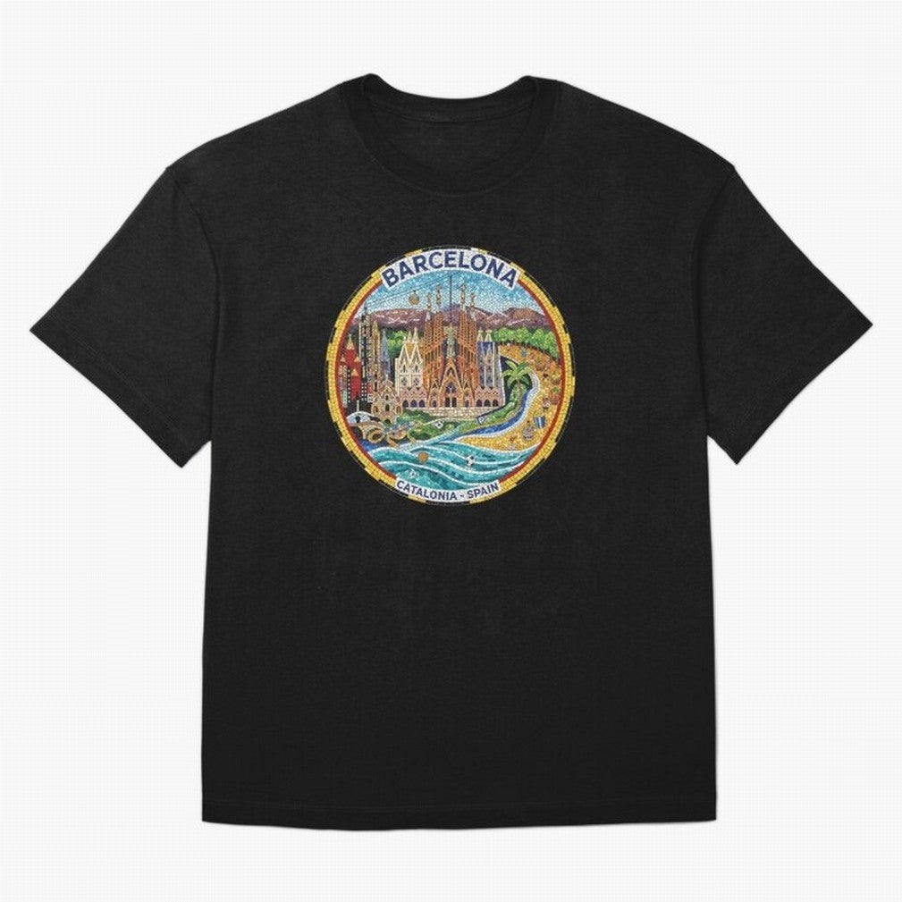 BARCELONA Oversized T-Shirt Carry the FIFA World Cup 2026 Group Stage Journey through Messi Highlights, Portugal, Spain and Germany Pride, Retro Football Energy, Iconic Rivalries, Trophy Chase Drama and Stadium Atmosphere; Created for Match Day