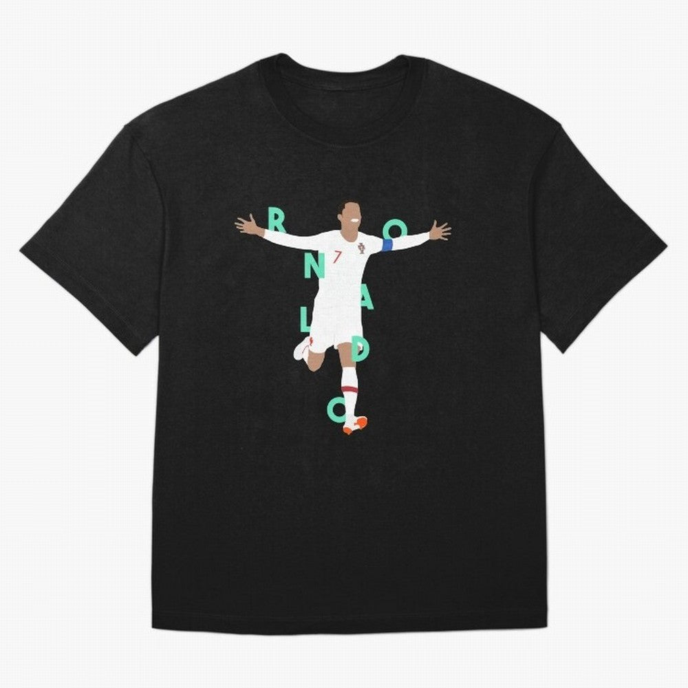 Ronaldo (Mint Green) Oversized T-Shirt Keep the Legacy of Global Football Passion for FIFA World Cup 2026 Group Stage, Celebrating CR7 and Messi, France and Portugal, Supporter Pride, Iconic Celebrations, Legendary Names and Global Match Day