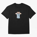 Lionel Messi Classic T-Shirt Celebrate Fan Culture around Match Day Hype around FIFA World Cup 2026 Group Stage, Cristiano Ronaldo, Argentina, France and Brazil, Classic Soccer Heritage, Championship Pressure, Fan Loyalty and International Pride;