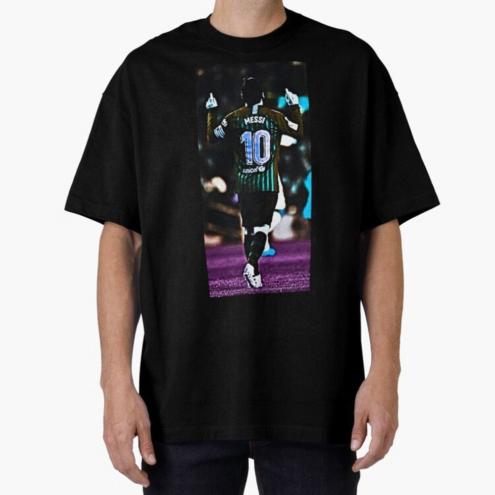 Lionel Messi Oversized T-Shirt Unlock Match Day Hype around FIFA World Cup 2026 Group Stage, Haaland, Brazil, Football Festival Excitement, Trophy Ambitions, Country Rivalries and Star Player Buzz; Great for Supporters Who Love Legendary Players,