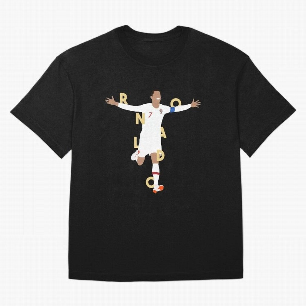 Ronaldo (Gold) Classic T-Shirt Bring Champion Energy into FIFA World Cup 2026 USA Canada Mexico for Fans of Messi and Cristiano Ronaldo and England, France and Netherlands, Bringing Championship Spirit, Famous Goals, Roaring Crowds and