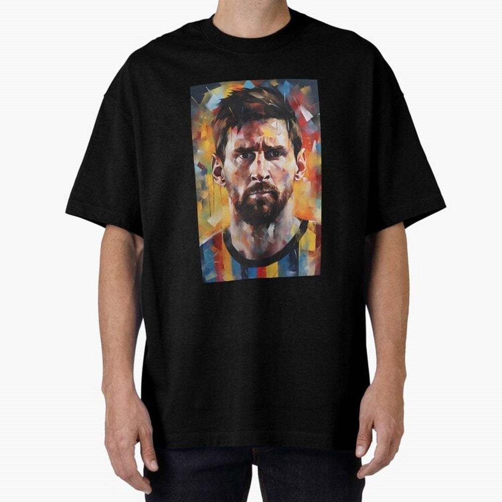 Lionel Messi Oversized T-Shirt Remember FIFA World Cup 2026 Group Stage for Fans of Messi, Neymar and Mbappe and Portugal, Spain and Germany, Bringing Football History, Final Match Energy, Crowd Noise and Once in a Lifetime Moments; Created for