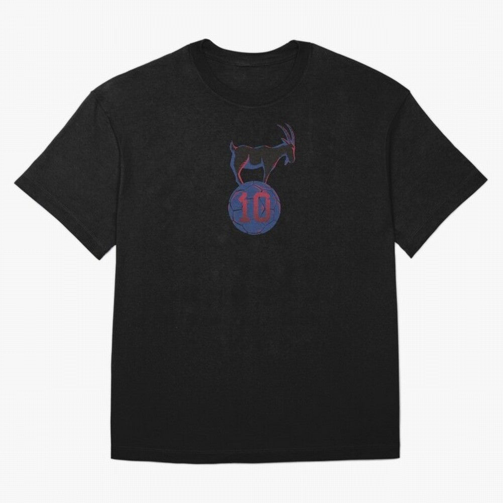 Messi 10 GOAT (Blue Soccer Ball FCB Futbol) Classic T-Shirt Follow Every Goal of Match Day Hype around FIFA World Cup 2026, CR7, England, France and Netherlands, Retro Football Energy, Iconic Rivalries, Trophy Chase Drama and Stadium Atmosphere;