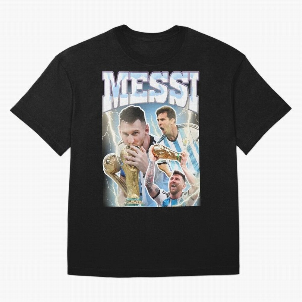 Messi Champion Vintage Retro Design Classic T-Shirt Show Support during FIFA World Cup 2026 USA Canada Mexico Spirit, Made for Brazil, Portugal and Argentina, CR7, Goal Celebration Energy, Supporter Heritage, Football Icons and Worldwide Tournament