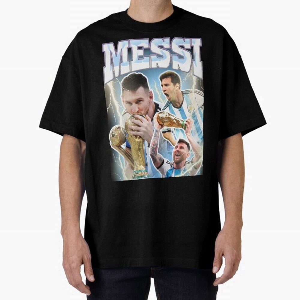 Messi Champion Vintage Retro Design Classic T-Shirt Show Support during FIFA World Cup 2026 USA Canada Mexico Spirit, Made for Brazil, Portugal and Argentina, CR7, Goal Celebration Energy, Supporter Heritage, Football Icons and Worldwide Tournament