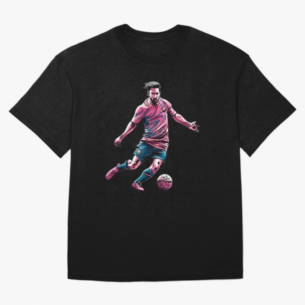 Lionel Messi watercolor drawing Classic T-Shirt Relive Legendary Nights from the FIFA World Cup 2026 Group Stage Journey through Messi, Neymar and Mbappe Highlights, France and Portugal Pride, Retro Football Energy, Iconic Rivalries, Trophy Chase