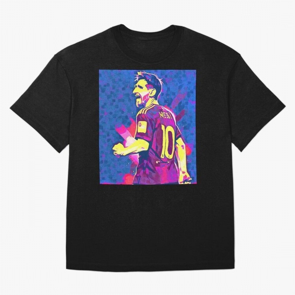 Lionel Messi art Oversized T-Shirt Spotlight Match Day Hype around FIFA World Cup 2026 Group Stage, CR7 and Messi, Portugal, Spain and Germany, Goal Celebration Energy, Supporter Heritage, Football Icons and Worldwide Tournament Joy; Perfect for