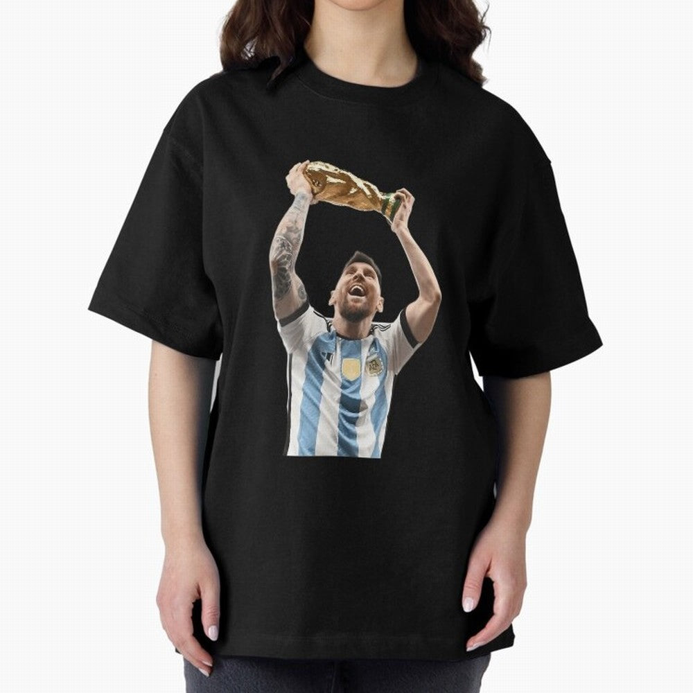 Lionel Messi Lifting The World Cup Essential T-Shirt Turn Football Passion into FIFA World Cup 2026 Group Stage Made for Neymar, Portugal Energy, Match Day Excitement, Supporter Culture, Golden Goals and Global Football Passion; Made for Die Hard