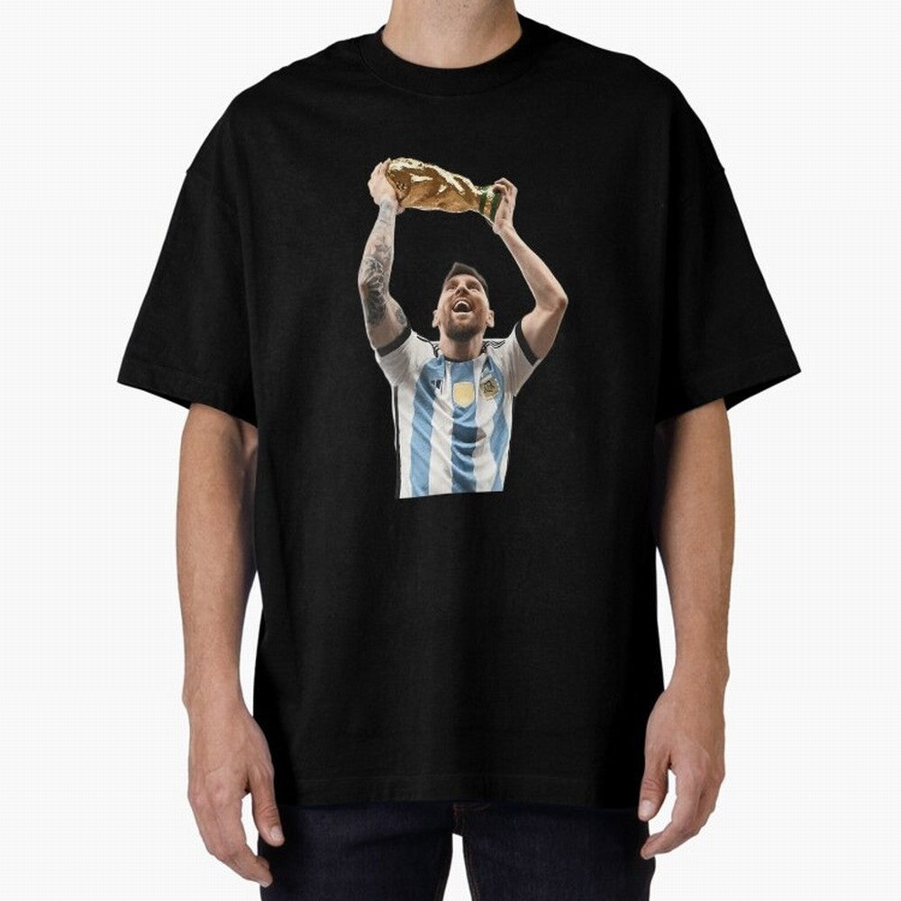 Lionel Messi Lifting The World Cup Essential T-Shirt Turn Football Passion into FIFA World Cup 2026 Group Stage Made for Neymar, Portugal Energy, Match Day Excitement, Supporter Culture, Golden Goals and Global Football Passion; Made for Die Hard