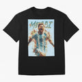 Messi The GOAT Oversized T-Shirt Celebrate the Magic of FIFA World Cup 2026 Spirit, Built around Portugal, Spain and Germany, Haaland, Football History, Final Match Energy, Crowd Noise and Once in a Lifetime Moments; Made for Die Hard Supporters,