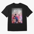 Messi The GOAT Oversized T-Shirt Capture Stadium Memories from FIFA World Cup 2026 USA Canada Mexico for Fans of Mbappe and England and Germany, Bringing Championship Spirit, Famous Goals, Roaring Crowds and International Football Unity; Great for