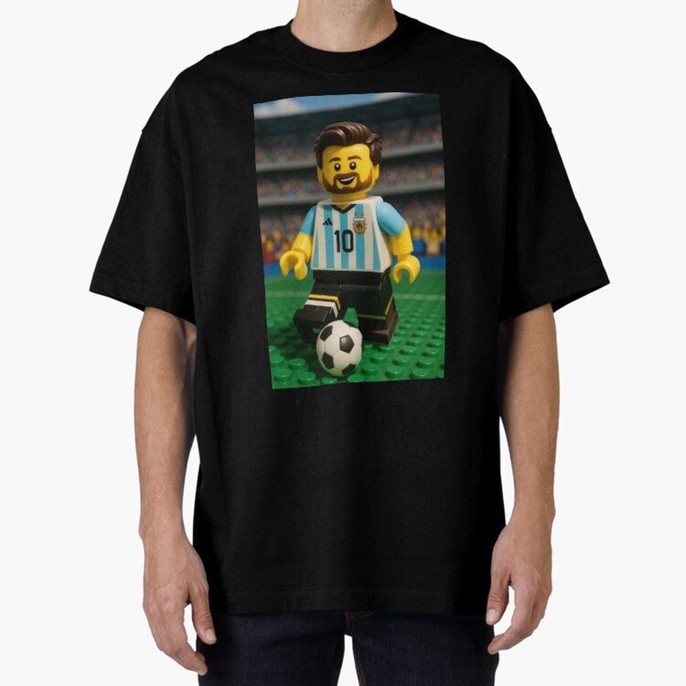 Block Leo Oversized T-Shirt Join the Countdown to FIFA World Cup 2026 Group Stage for Fans of CR7 and Messi and England and Germany, Bringing Tournament Hype, Historic Matchups, Family Viewing Parties and Global Sports Pride; Perfect for People Who