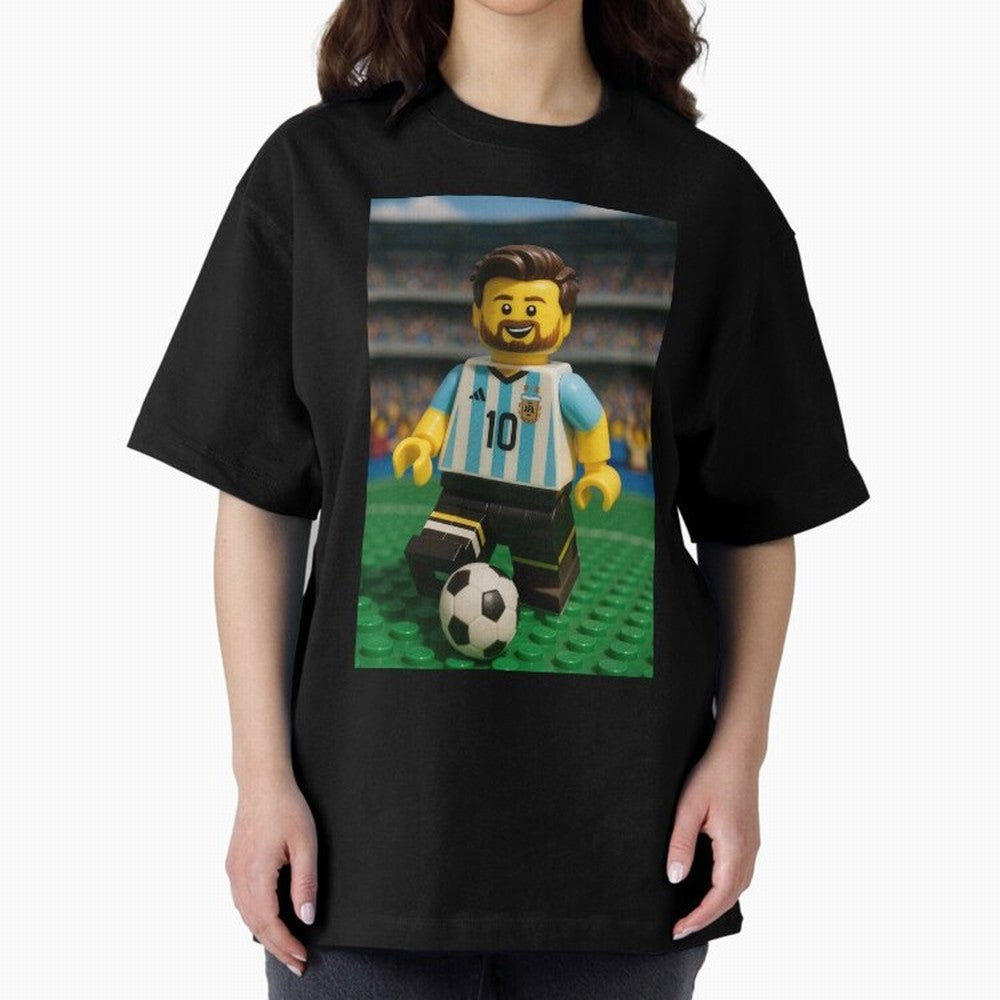 Block Leo Oversized T-Shirt Join the Countdown to FIFA World Cup 2026 Group Stage for Fans of CR7 and Messi and England and Germany, Bringing Tournament Hype, Historic Matchups, Family Viewing Parties and Global Sports Pride; Perfect for People Who