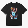 Lionel Messi Digital Print on T-Shirt Classic T-Shirt Turn Football Passion into FIFA World Cup 2026 Group Stage Spirit, Filled with Spain, Messi, Champion Mindset, Group Stage Buzz, Knockout Tension and Passionate Fan Culture; Built for Supporters