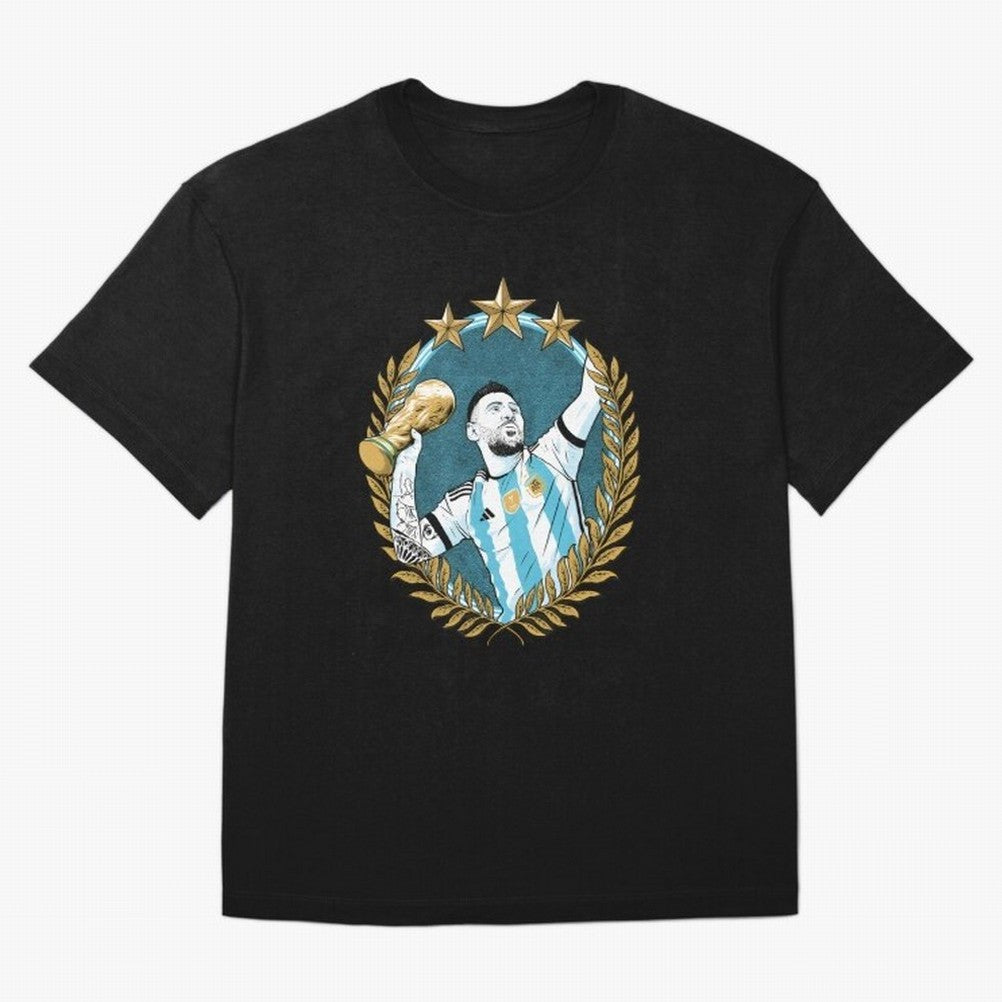 Lionel messi World Champion Classic T-Shirt Experience the Global Stage of Global Football Passion for FIFA World Cup 2026, Built around Messi and Cristiano Ronaldo, Argentina and Brazil, Fan Favorite Moments, National Team Passion, Big Match Drama