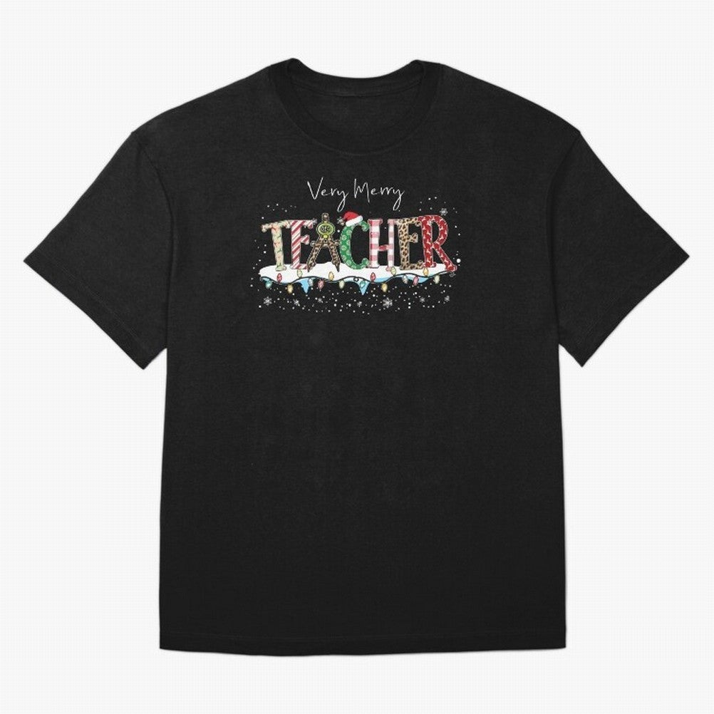 Christmas Teacher Tee, Teacher Holiday Classic T-Shirt Carry National Pride through FIFA World Cup 2026 USA Canada Mexico Driven by Cristiano Ronaldo, Haaland and CR7, Spain and Netherlands Energy, Retro Football Energy, Iconic Rivalries, Trophy