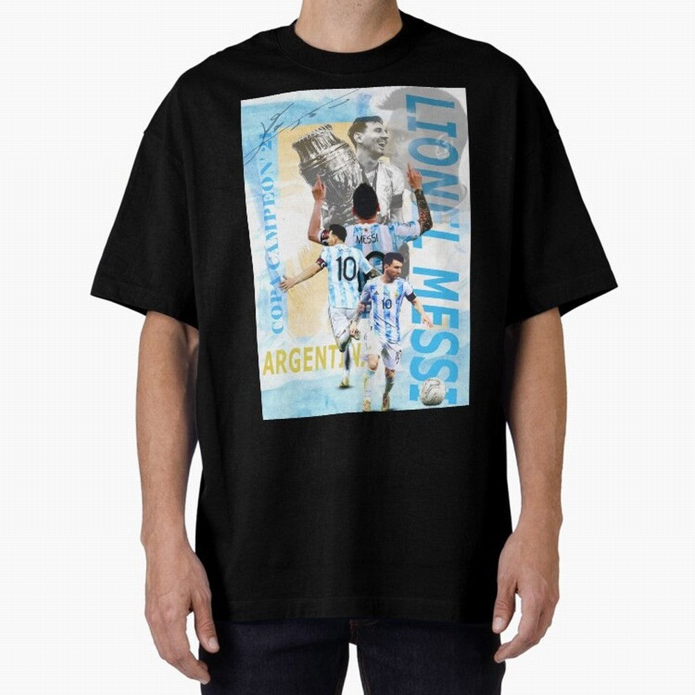 Lionel Messi Argentina Champion Poster Classic T-Shirt Celebrate National Team Dreams in Match Day Hype around FIFA World Cup 2026 USA Canada Mexico, Haaland, Argentina and Brazil, Stadium Memories, Football Loyalty, International Chants and