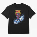 FC Barcelona Champs - The Goat Edition Oversized T-Shirt Show Passion for the Stars of FIFA World Cup 2026 Group Stage for Fans of Neymar and France, Bringing Champion Mindset, Group Stage Buzz, Knockout Tension and Passionate Fan Culture; Perfect
