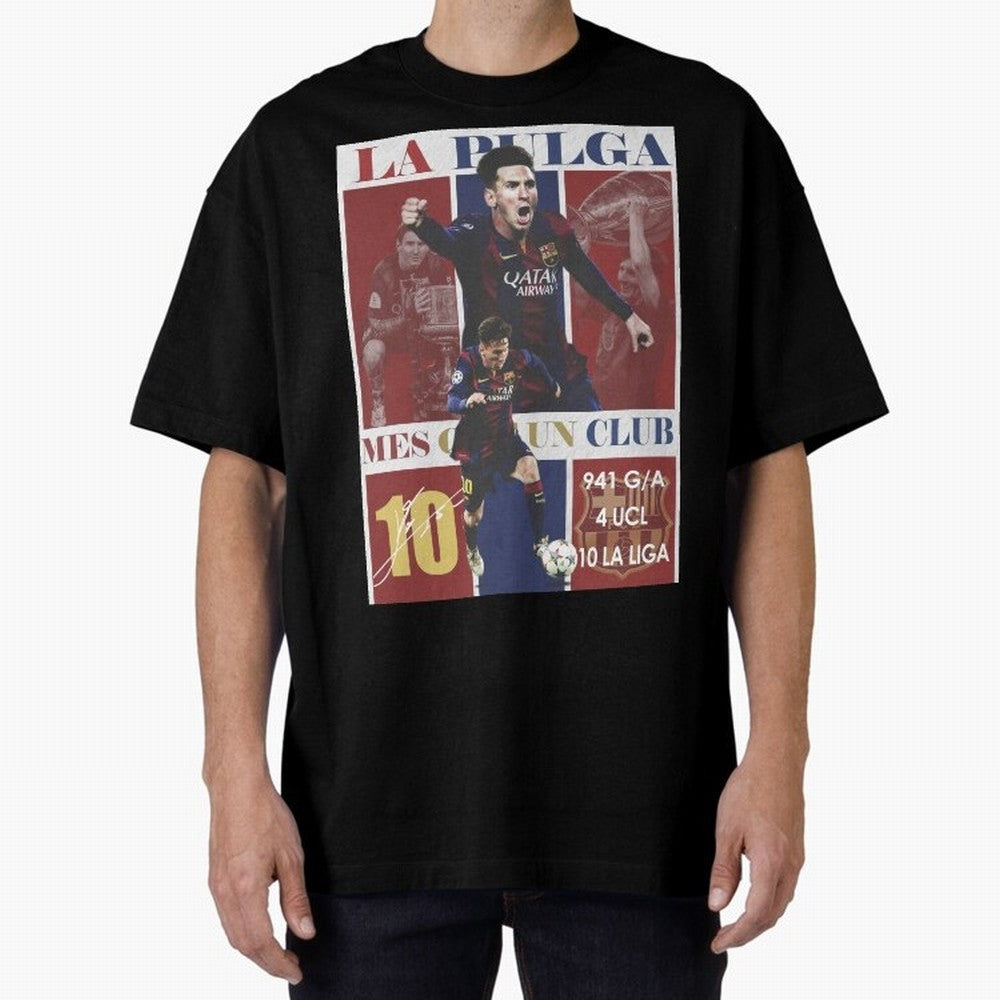 Lionel Messi 2015 Barcelona Poster- Iconic La Liga Hero Art Print Classic T-Shirt Make Memories around FIFA World Cup 2026 Spirit, Featuring England and Germany, CR7 and Messi, Match Day Excitement, Supporter Culture, Golden Goals and Global