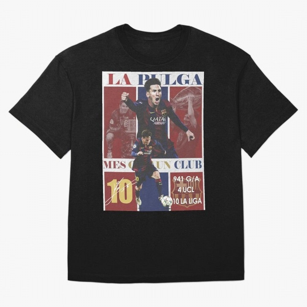Lionel Messi 2015 Barcelona Poster- Iconic La Liga Hero Art Print Classic T-Shirt Make Memories around FIFA World Cup 2026 Spirit, Featuring England and Germany, CR7 and Messi, Match Day Excitement, Supporter Culture, Golden Goals and Global