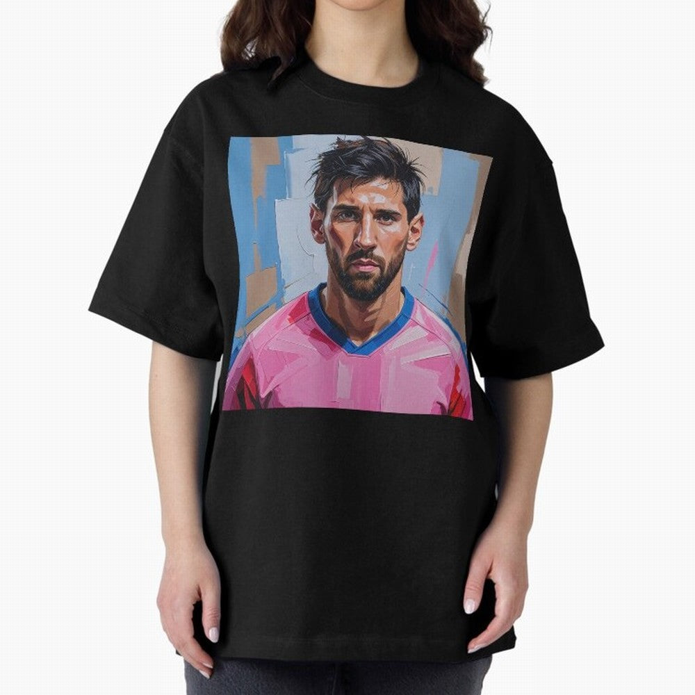 Vibrant Artistic Portrait of Lionel Messi (GOAT) - Digital painting (Version 2) Classic T-Shirt Fuel Global Football Passion for FIFA World Cup 2026 USA Canada Mexico, Capturing Mbappe and Neymar, Portugal, Spain and Germany, Football Passion,