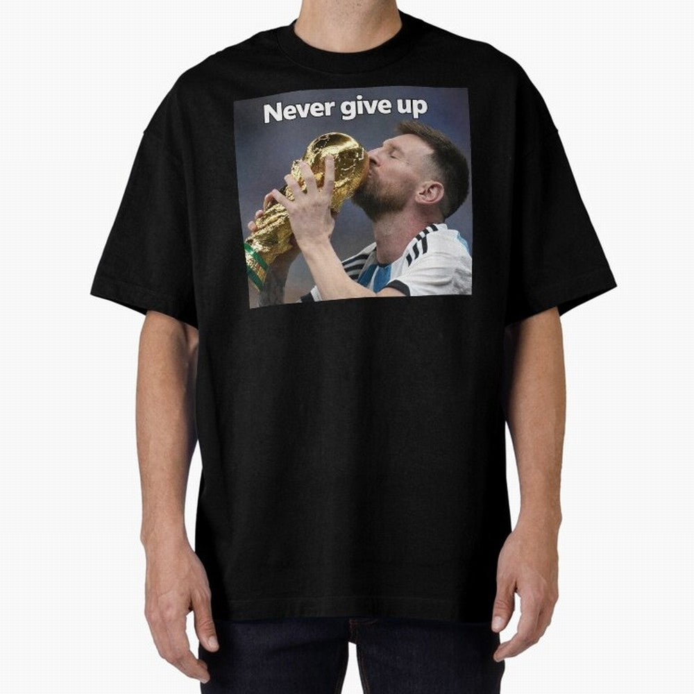 Messi Oversized T-Shirt Celebrate Fan Culture around Match Day Hype around FIFA World Cup 2026 USA Canada Mexico, Haaland and Mbappe, England, Game Day Rituals, Football Legends, Country Pride and the Road to the Final; Made for Die Hard