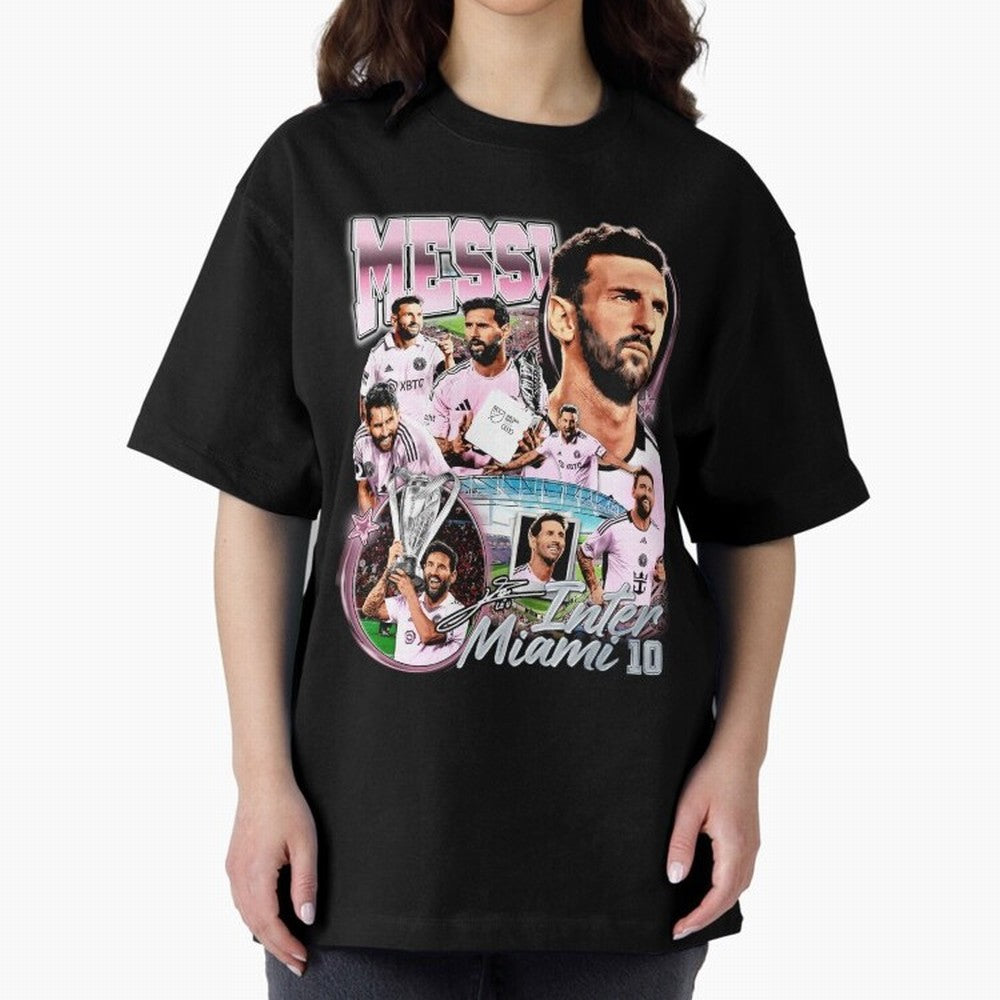 Lionel Messi Inter Miami Retro Vintage bootleg rap tee Classic T-Shirt Unlock the FIFA World Cup 2026 Group Stage Journey through Mbappe and Neymar Highlights, Brazil Pride, Stadium Chants, National Pride, Trophy Dreams and Unforgettable Football