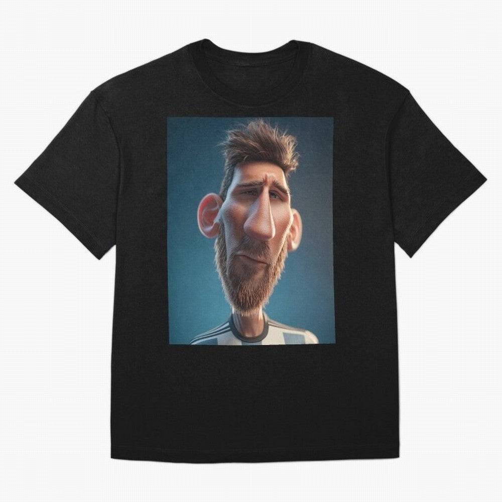 Lionel Messi Funny Soccer Cartoon Football Star Oversized T-Shirt Bring Supporter Culture to Match Day Hype around FIFA World Cup 2026, CR7 and Messi, Germany, Worldwide Fan Energy, Dramatic Goals, Stadium Lights and Championship Celebrations;