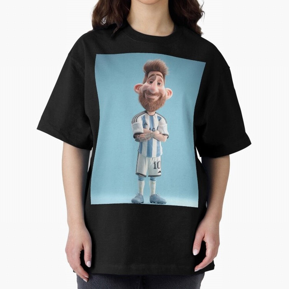 Lionel Messi Soccer Caricature Cartoon Football Legend Classic T-Shirt Celebrate Fan Favorites in Match Day Hype around FIFA World Cup 2026, Messi, CR7 and Mbappe, Portugal, Spain and Germany, Worldwide Fan Energy, Dramatic Goals, Stadium Lights