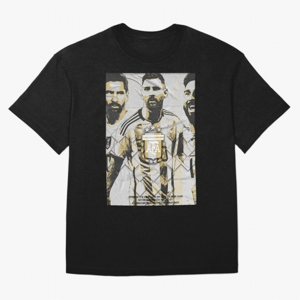 Messi AFA World Cup Champion Art Classic T-Shirt Experience FIFA World Cup 2026 Featuring Haaland and Mbappe, Argentina, France and Brazil Energy, Goal Celebration Energy, Supporter Heritage, Football Icons and Worldwide Tournament Joy; Ideal for